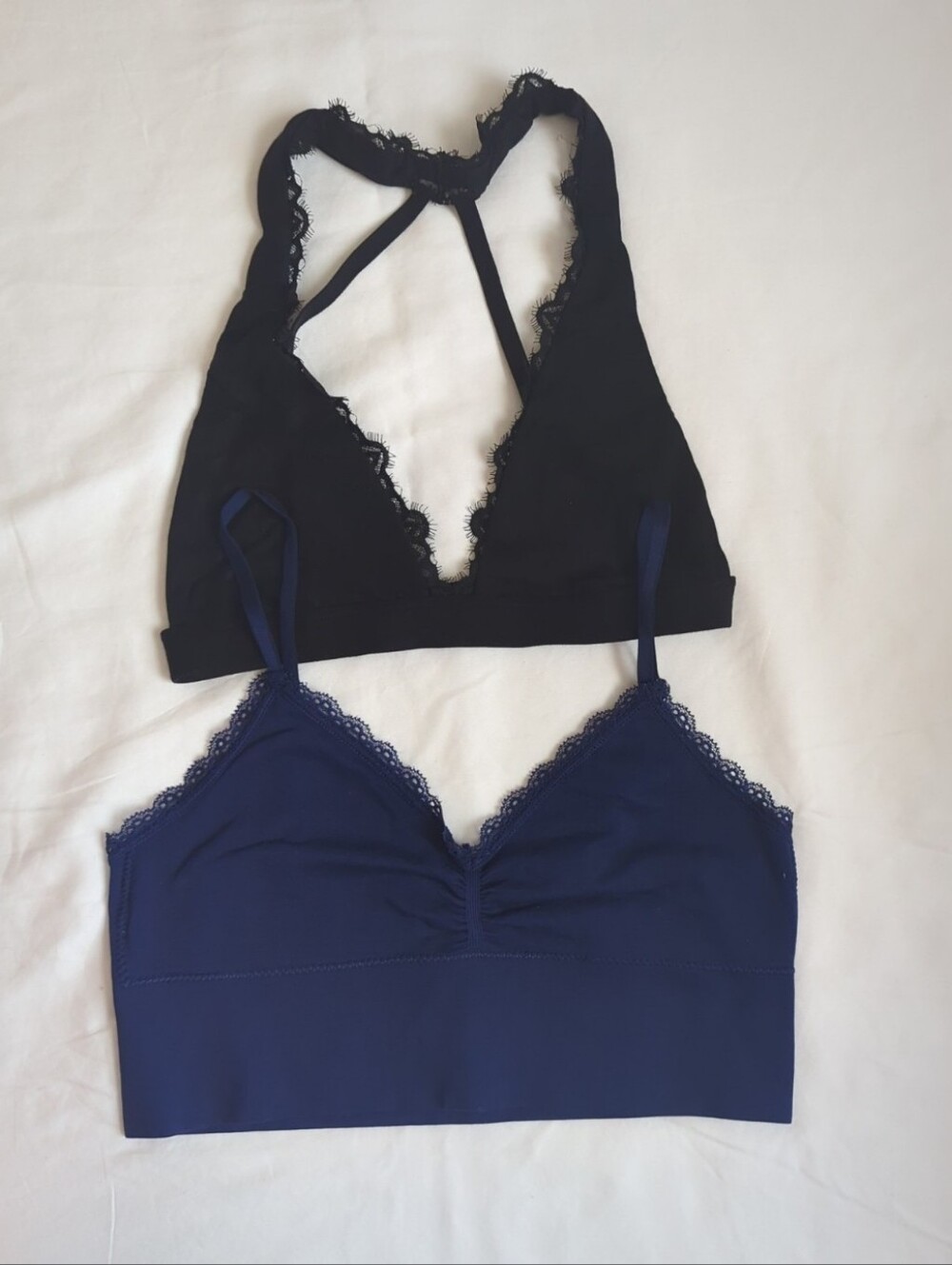 Victoria's Secret Bralettes - Navy (S) and Black (XS)